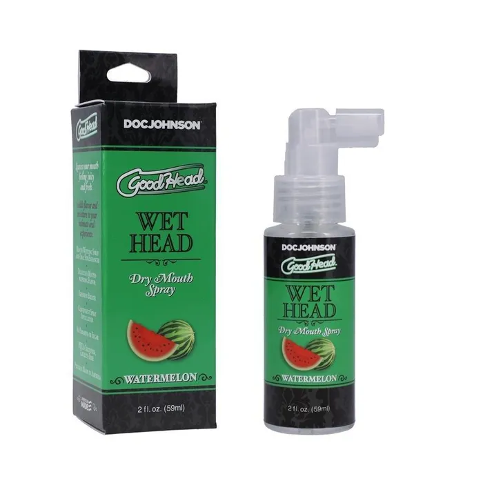 GoodHead Wet Head Dry Mouth Spray 2 oz 59 ml 5 Different Flavors Doc Johnson Enterprises Male Sex Toys
