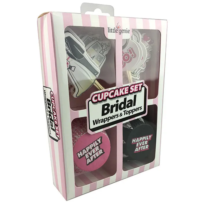 Holiday Products Anal Cupcake Wrappers and Topper Set Bridal