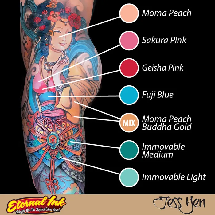 Jess Yen Signature Series Set of 22 2oz Bottles Eternal Tattoo Ink Eternal Male Sex Toys