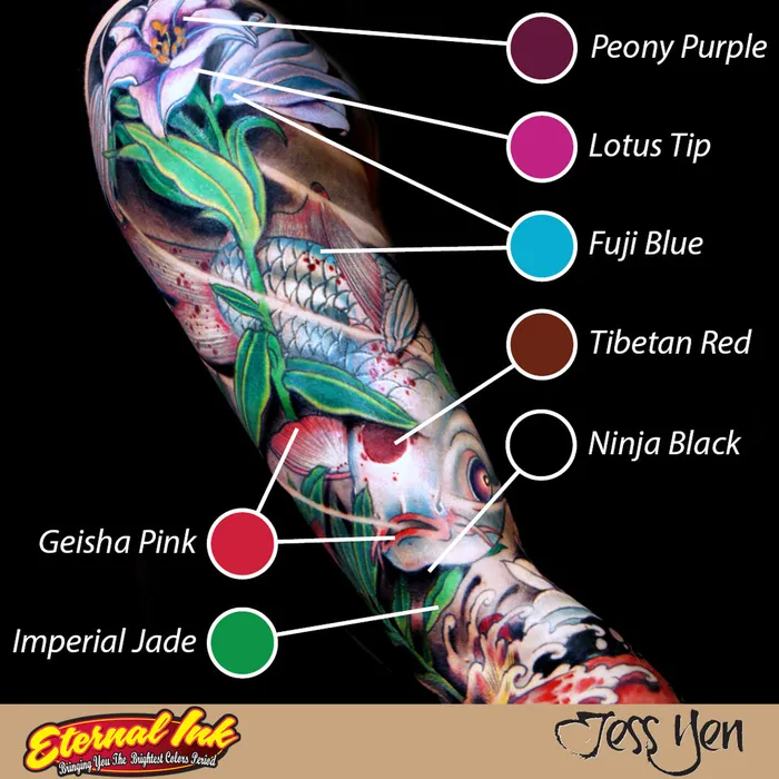 Jess Yen Signature Series Set of 22 2oz Bottles Eternal Tattoo Ink Eternal Male Sex Toys