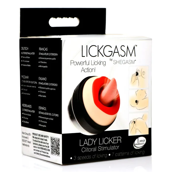 Lady Licker Rotating Tongue Stimulator with Discreet Case XR Brands Female Sex Toys