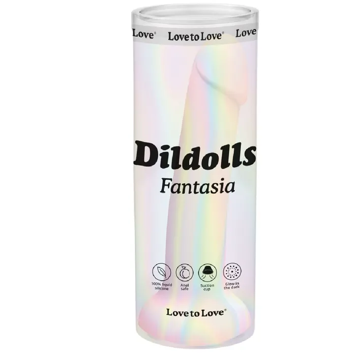 Lovely Planet Dildos Fantasia Glow in the Dark 7 inch Silicone Dildo