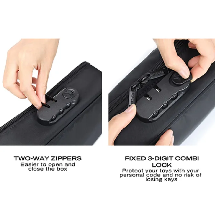 Lovely Planet Dorcel Lockable Discreet Black Storage Box Anal
