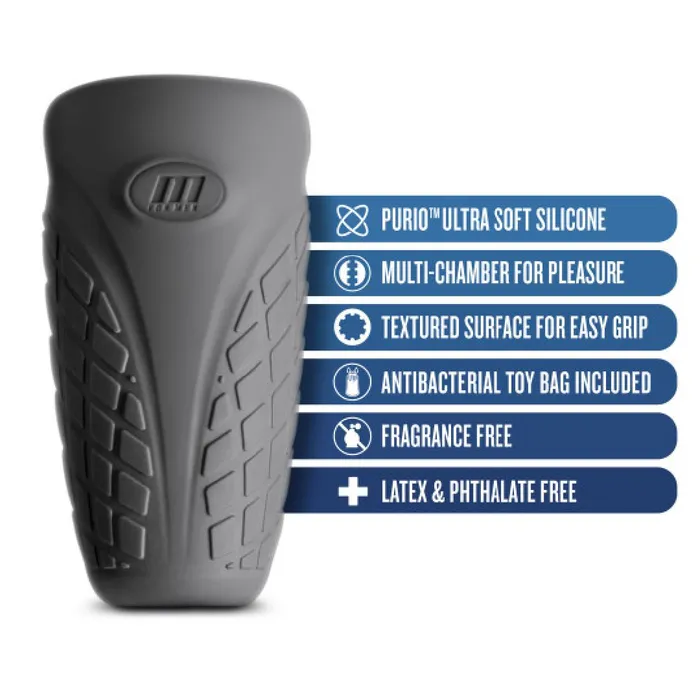 M For Men Gript Discreet Silicone Penis Stroker Blush Male Sex Toys