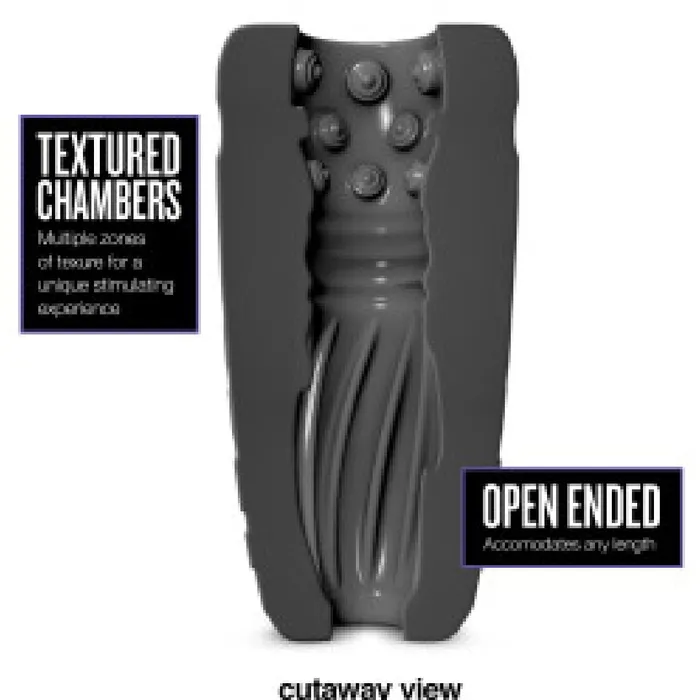 M For Men Gript Discreet Silicone Penis Stroker Blush Male Sex Toys