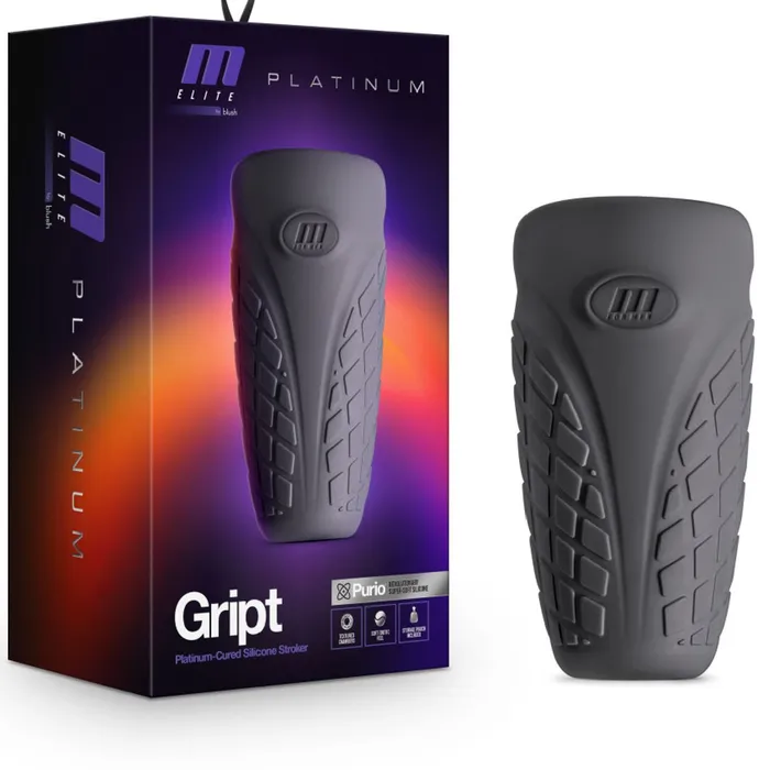 M For Men Gript Discreet Silicone Penis Stroker Blush Male Sex Toys