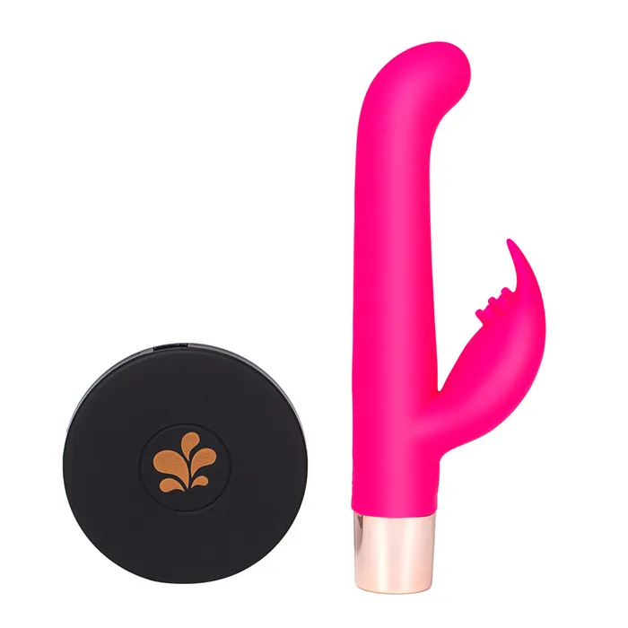 Maia Toys Female Sex Toys HAILEY PRO QI Rechargeable Silicone 25 Functions Dual Vibrator
