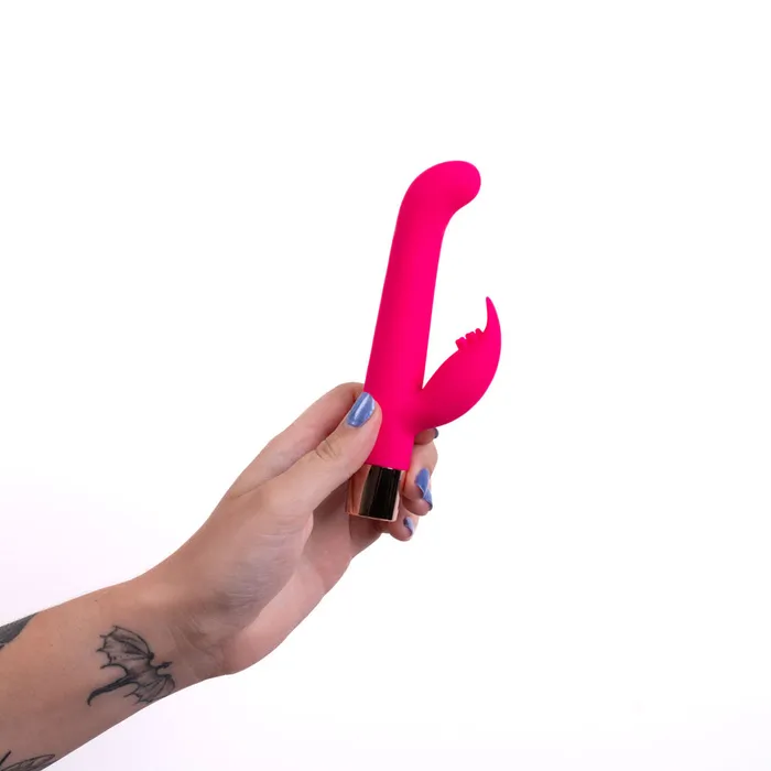 Maia Toys Female Sex Toys HAILEY PRO QI Rechargeable Silicone 25 Functions Dual Vibrator