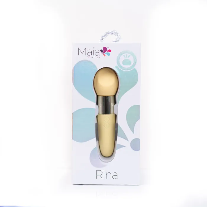 Maia Toys Female Sex Toys RINA YELLOW Rechargeable Dual Motor Silicone 15Function Vibrator