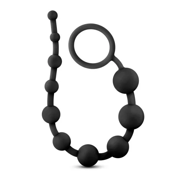 Male Sex Toys Anal Adventures 10 Silicone Anal Beads Blush