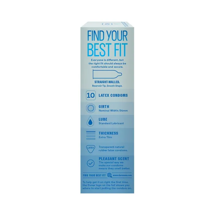 Male Sex Toys Durex Reckitt Benckiser Durex AIR Original Condoms 10pk