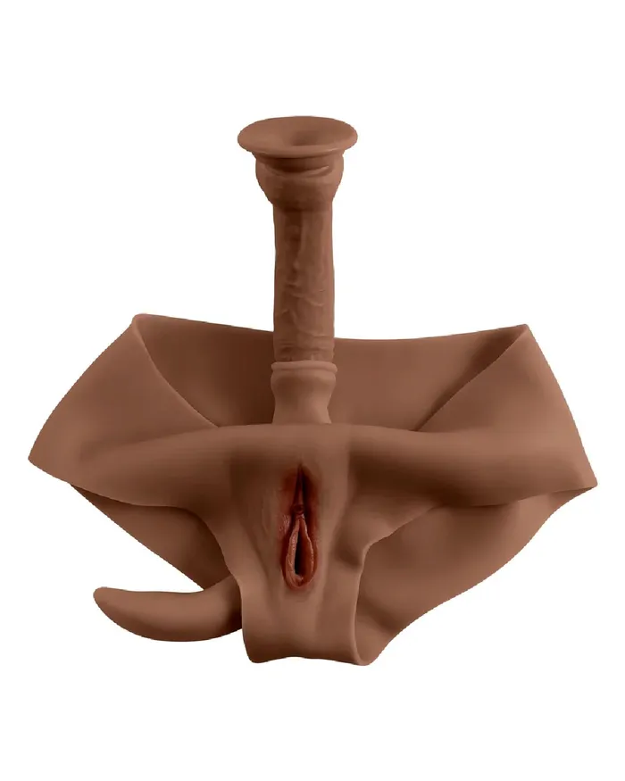 Male Sex Toys Evolved Novelties Gender X Wearable Vagina and Ass Panty Dark