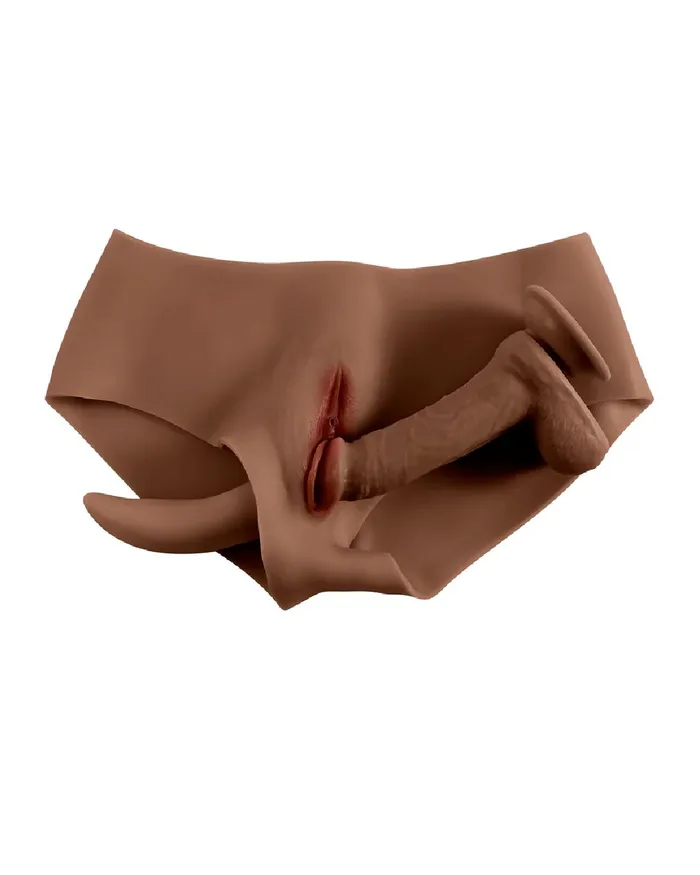 Male Sex Toys Evolved Novelties Gender X Wearable Vagina and Ass Panty Dark