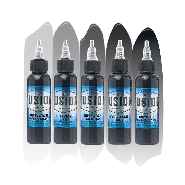 Male Sex Toys Fusion Greywash 5Pack Set Fusion Tattoo Ink Pick Size