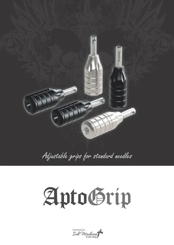 Male Sex Toys Ink Machines Ink Machines Aptogrip Aluminum Grip in Two Sizes