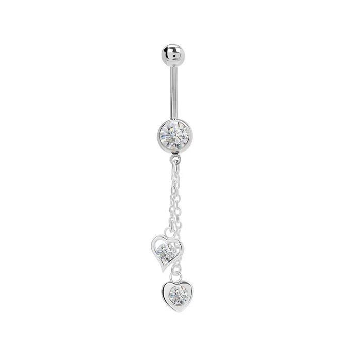 Male Sex Toys Painful Pleasures 14g 716 Stainless Steel Double Heart Dangle Belly Button Ring Price Per 1 Male Sex Toys Painful Pleasures 14g 716 Stainless Steel Double Heart Dangle Belly Button Ring Price Per 1