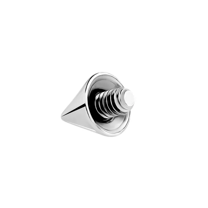 Male Sex Toys Painful Pleasures 6g Internally Threaded CounterSunk Steel Cone Price Per 1