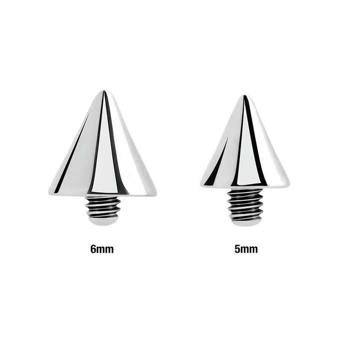 Male Sex Toys Painful Pleasures 6g Internally Threaded CounterSunk Steel Cone Price Per 1