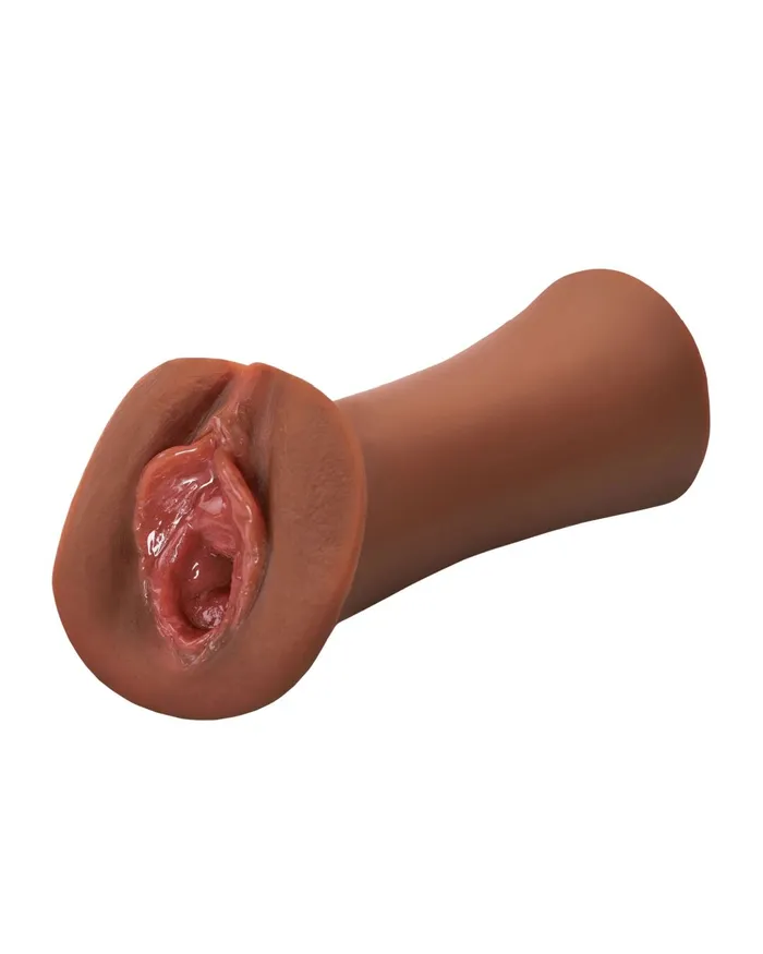 Male Sex Toys Pipedream Products Juicy Snatch Wet Pussy Self Lubricating Masturbator Chocolate