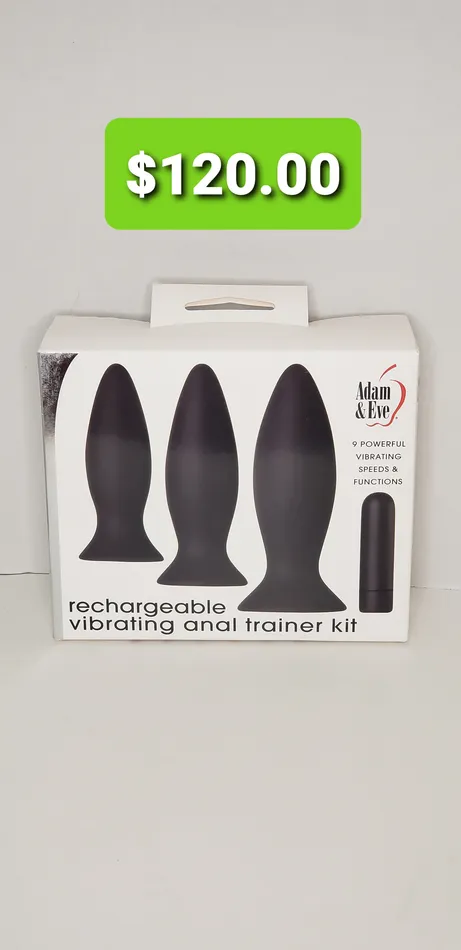 Male Sex Toys Pleasher Spot Rechargeable Vibrating Anal Trainer Kit
