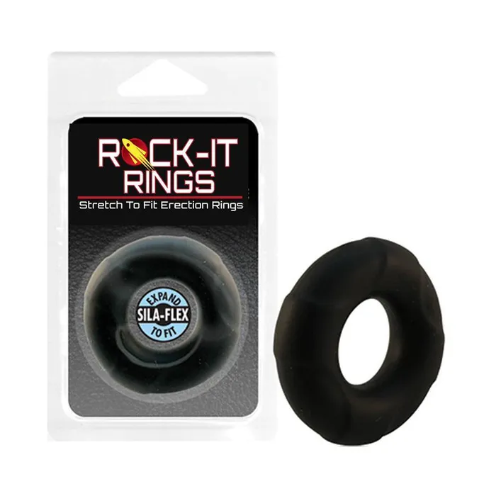 Male Sex Toys RockIt Rings LLC RockIt Rings The Lifesaver Silicone Cock Ring 2 Colors