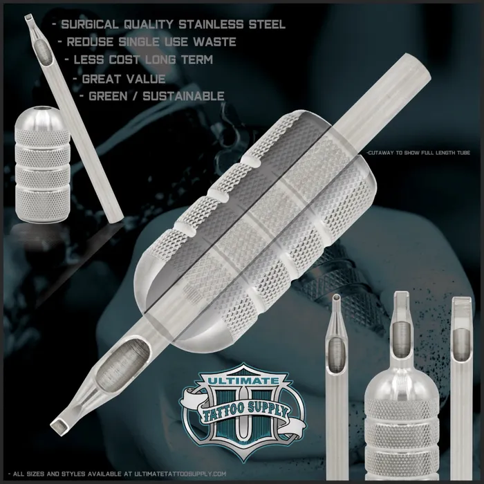 Male Sex Toys SureShot Sure Shot Steel Tube and Tip Combo 7 Mag Closed