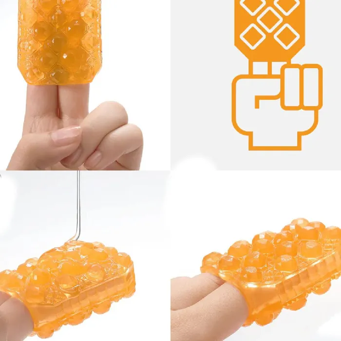 Male Sex Toys Tenga Tenga Uni Diamond Textured Finger Sleeve for Stroking and Clit Massage