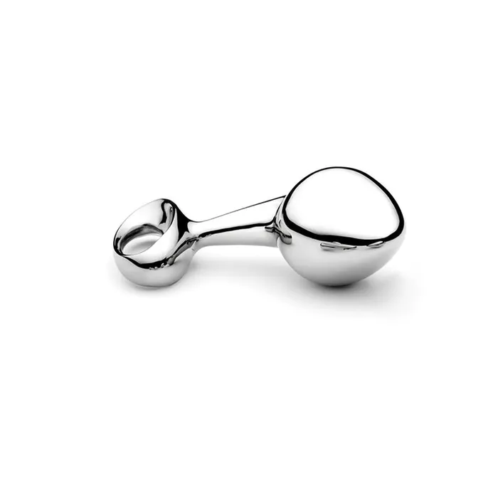 Njoy Pure Large Stainless Steel Butt Plug with Finger Loop Njoy Male Sex Toys Njoy Pure Large Stainless Steel Butt Plug with Finger Loop Njoy Male Sex Toys