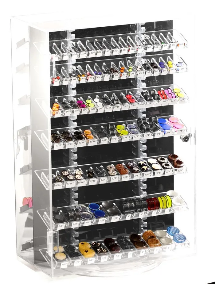 Painful Pleasures Anal Clear Acrylic Plug Display Rack
