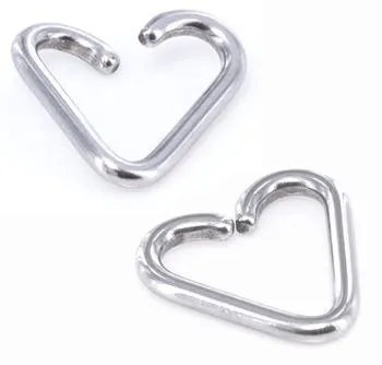 Painful Pleasures Dildos 14g Annealed Stainless Steel Heart