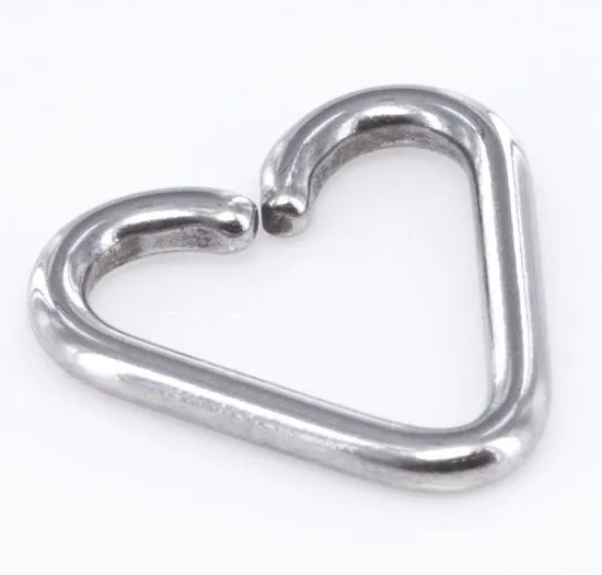 Painful Pleasures Dildos 14g Annealed Stainless Steel Heart