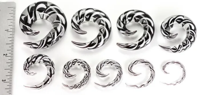 Painful Pleasures Dildos 8g 58 Pyrex Glass RIBBON SPIRAL Price Per 1