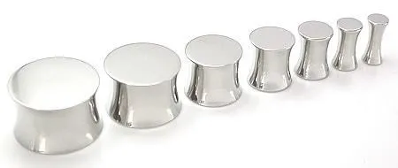 Painful Pleasures Dildos Solid Steel Double Flared Saddle Plugs Price Per 1