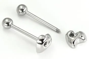 Painful Pleasures Female Sex Toys 14g 58 Heart Straight Steel Barbell Price Per 1 Painful Pleasures Female Sex Toys 14g 58 Heart Straight Steel Barbell Price Per 1