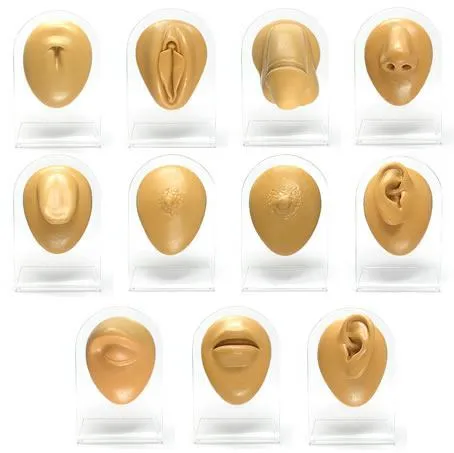 Painful Pleasures Female Sex Toys Silicone Male Nipple Display Tan Body Bit Version 1