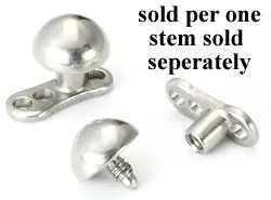 Painful Pleasures Male Sex Toys 14g 12g Internally Threaded 6mm Steel Half Ball Price Per 1 Painful Pleasures Male Sex Toys 14g 12g Internally Threaded 6mm Steel Half Ball Price Per 1