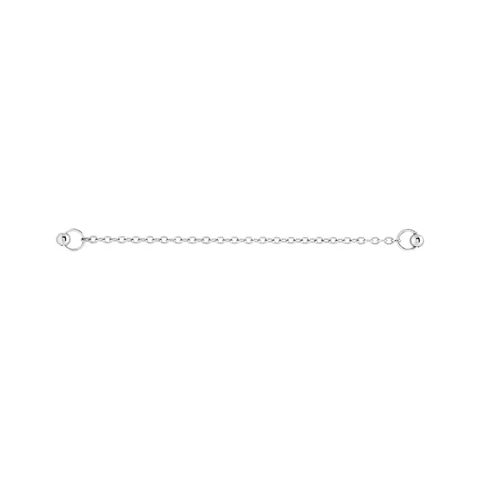 Painful Pleasures Male Sex Toys 20g 14 Steel Ball Nose Bones with Chain