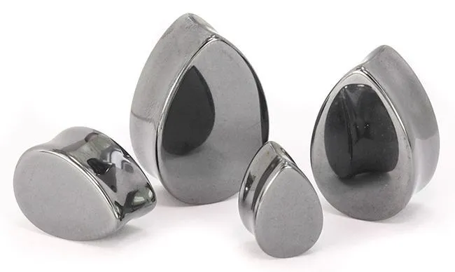 Painful Pleasures TEAR Drop HEMATITE Plug Price Per 1 Anal
