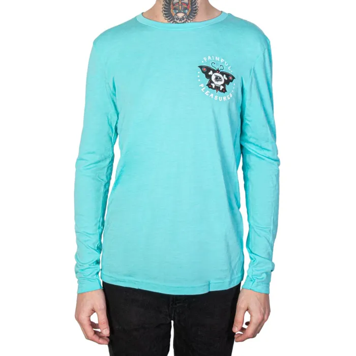 Painful Pleasures Vibrators PainfulPleasures Body Transformation Tahiti Blue Triblend LongSleeve Tee
