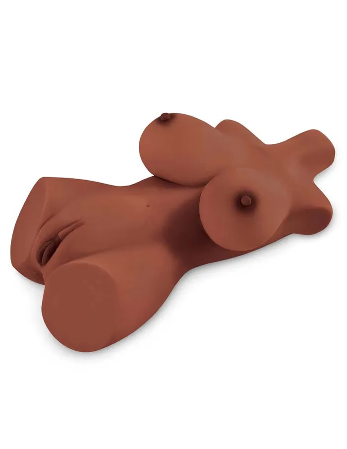 PDX Plus Perfect Torso Male Masturbator Love Doll Brown Pipedream Products Male Sex Toys
