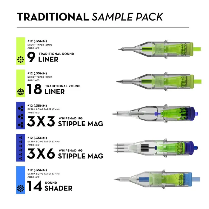 Peak Enhancers Peak Stellar Needle Cartridges Sample Pack