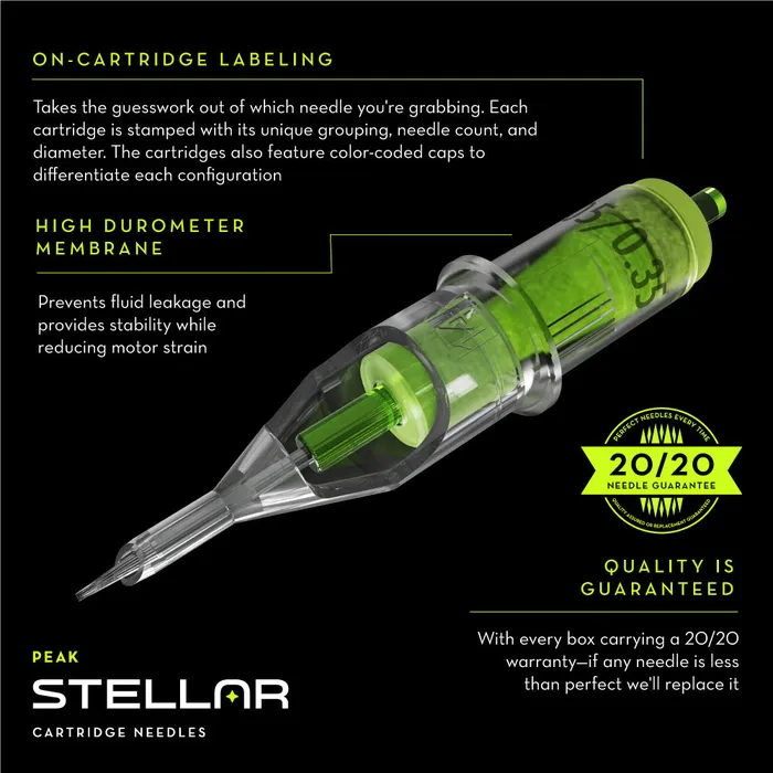Peak Enhancers Peak Stellar Needle Cartridges Sample Pack