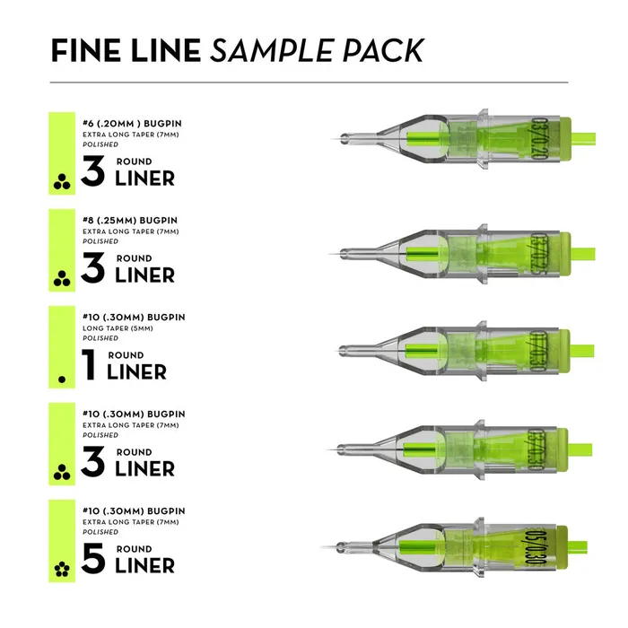 Peak Enhancers Peak Stellar Needle Cartridges Sample Pack
