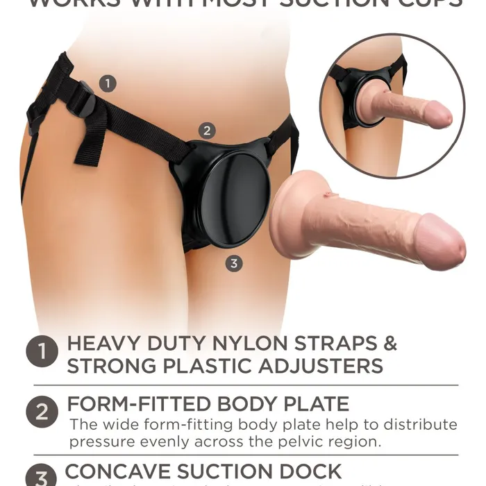 Pipedream Products King Cock Elite Beginners Body Dock Strapon Harness Female Sex Toys