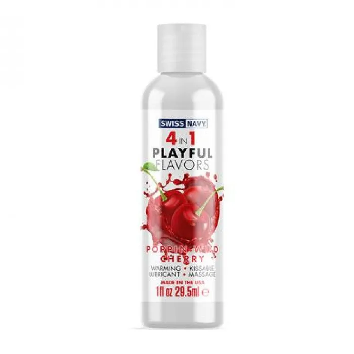Playful Flavors Wild Cherry 4 in 1 Warming Lubricant Swiss Navy Female Sex Toys Playful Flavors Wild Cherry 4 in 1 Warming Lubricant Swiss Navy Female Sex Toys