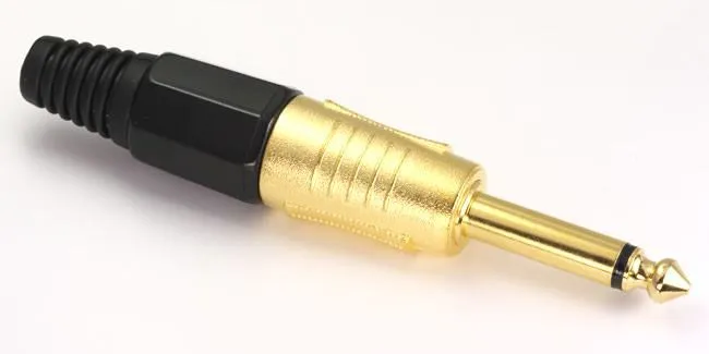 Precision Deluxe Gold Plated Quarter Inch Jack Mono Plug Replacement Part Anal Precision Deluxe Gold Plated Quarter Inch Jack Mono Plug Replacement Part Anal