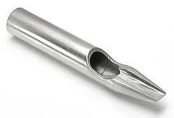 Precision Male Sex Toys 9FT Tattoo Flat Tip Open Mouth Style Tattoo Tips