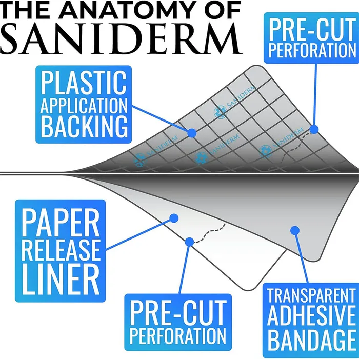 Saniderm Female Sex Toys Saniderm Tattoo Aftercare Transparent Adhesive Bandage 102 x 2 yard Roll