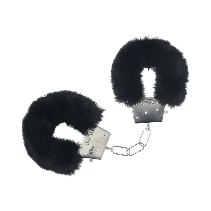 Shots America LLC Anal Ouch Classic Fluffy Handcuffs Black