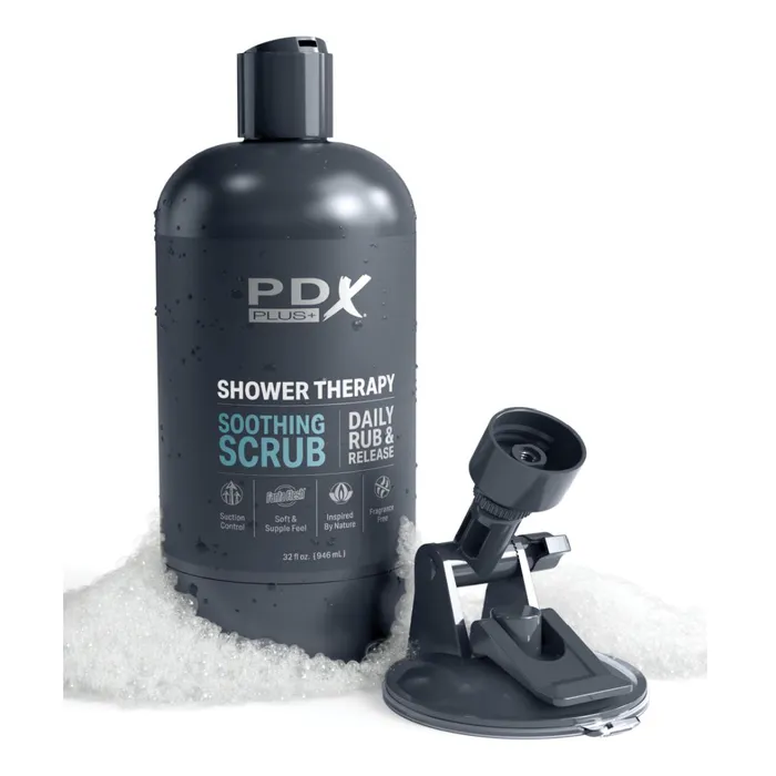 Shower Therapy Discreet Realistic Stroker with Mount Vanilla Pipedream Products Male Sex Toys
